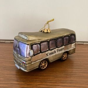 Vintage Bronners “Coach Tour” Hand Blown Ornament